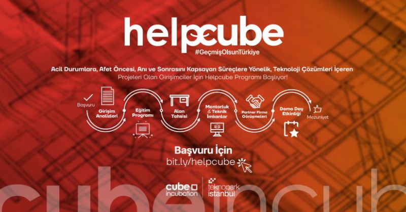 Cube Incubation’dan Afet Ve Acil Durum Projeleri İçin Helpcube Hızlandırma Programı